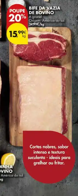 Pingo Doce Bife da vazia de bovino promoção