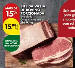 Pingo Doce bife da vazia de bovino porcionada promoção