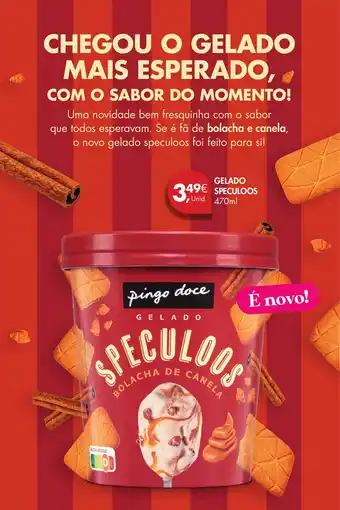 Pingo Doce Pingo doce gelado speculoos bolacha de canela promoção