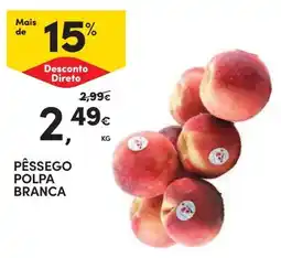 Continente Pêssego polpa branca promoção