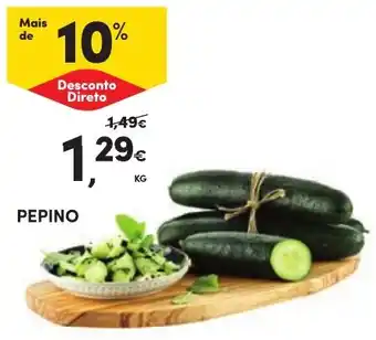 Continente Pepino promoção