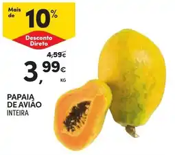 Continente Papaiá de avião inteira promoção