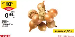 Continente cebola zero% desperdício promoção