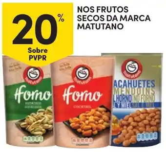 Continente Frutos secos da marca matutano promoção