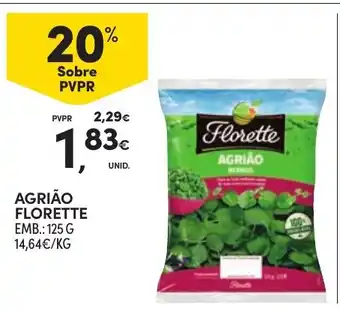 Continente Agrião florette promoção