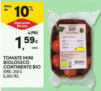 Continente Tomate mini biológico continente bio promoção