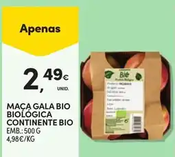 Continente Maça gala bio biológica continente bio promoção