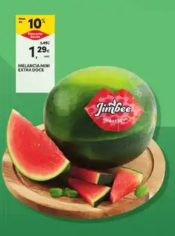 Continente Melancia mini extra doce jimbee promoção