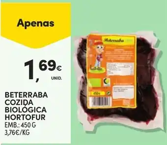 Continente beterraba cozida biológica hortofur promoção