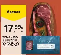Continente Tomahawk de bovino congelado blue smoke promoção