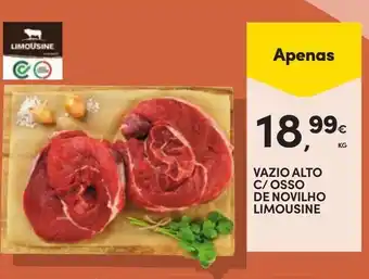 Continente Vazio alto c/ osso de novilho limousine promoção
