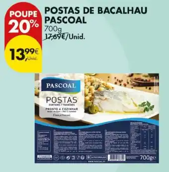 Pingo Doce Postas de bacalhau pascoal promoção