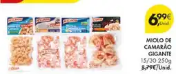 Pingo Doce miolo de camarão gigante promoção