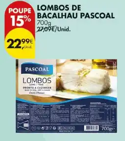 Pingo Doce lombos de bacalhau pascoal promoção