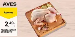Continente Frango inteiro continente promoção
