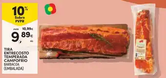 Continente Tira entrecosto temperada campo frio barbacoa (embalada) promoção