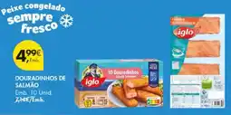 Pingo Doce Douradinhos de salmão iglo promoção