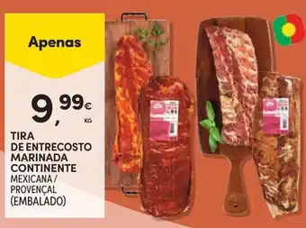 Continente Tira de entrecosto marinada continente mexicana/provençal (embalado) promoção