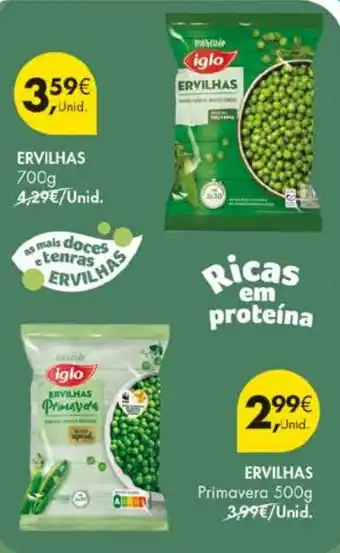 Pingo Doce Ervilhas iglo promoção