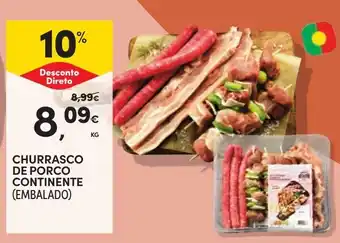 Continente Churrasco de porco continente (embalado) promoção