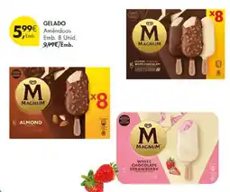 Pingo Doce Magnum gelado amêndoas promoção