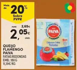 Continente Queijo flamengo paiva fatias redondas promoção