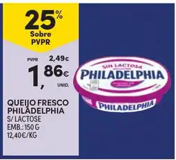 Continente queijo fresco philadelphia s/lactose promoção