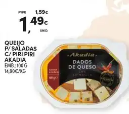 Continente Queijo p/ saladas c/ piri piri akadia promoção