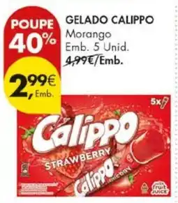 Pingo Doce gelado calippo morango promoção