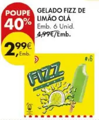 Pingo Doce Gelado fizz de limão olá promoção