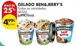 Pingo Doce gelado ben&jerry's promoção