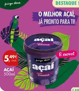 Pingo Doce Açaí com guaraná pingo doce promoção