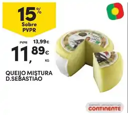 Continente queijo mistura d.sebastião promoção