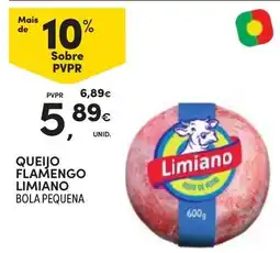 Continente Queijo flamengo limiano bola pequena promoção