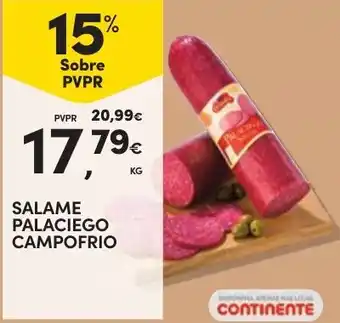 Continente Salame palaciego campo frio promoção