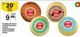 Continente Queijo de vaca amanteigado/ light/ apimentado/ meio gordo paiva promoção