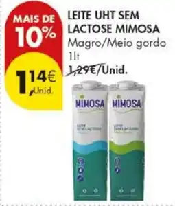 Pingo Doce leite uht sem lactose mimosa promoção