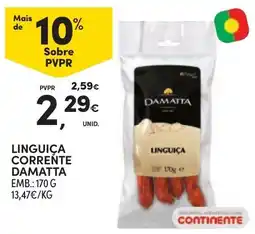 Continente Linguiça corrente damatta promoção