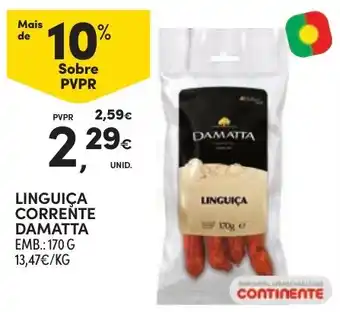 Continente Linguiça corrente damatta promoção