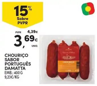 Continente Chouriço sabor português damatta promoção