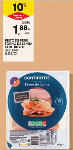 Continente Peito de peru forno de lenha continente promoção