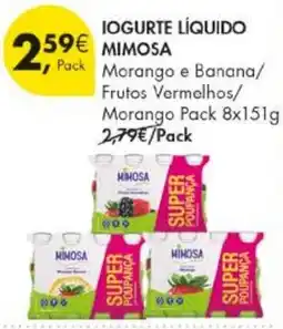 Pingo Doce Iogurte líquido mimosa promoção