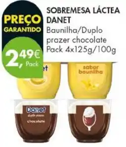 Pingo Doce Sobremesa láctea danet baunilha/duplo prazer chocolate promoção