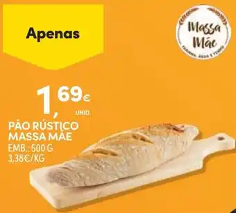 Continente Pão rústico massa mãe promoção