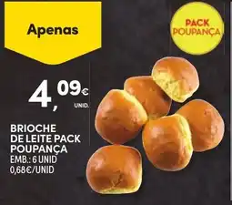 Continente Brioche de leite pack poupança promoção