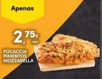 Continente Focaccia pimentos mozzarella promoção