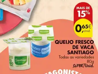 Pingo Doce Queijo fresco de vaca santiago promoção