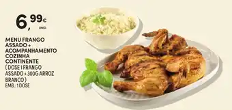 Continente Menu frango assado + acompanhamento cozinha continente promoção