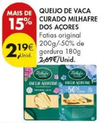 Pingo Doce Queijo de vaca curado milhafre dos açores promoção