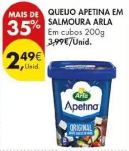 Pingo Doce Queijo apetina em salmoura arla promoção